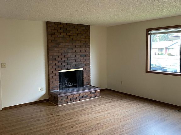 Working fireplace in living room