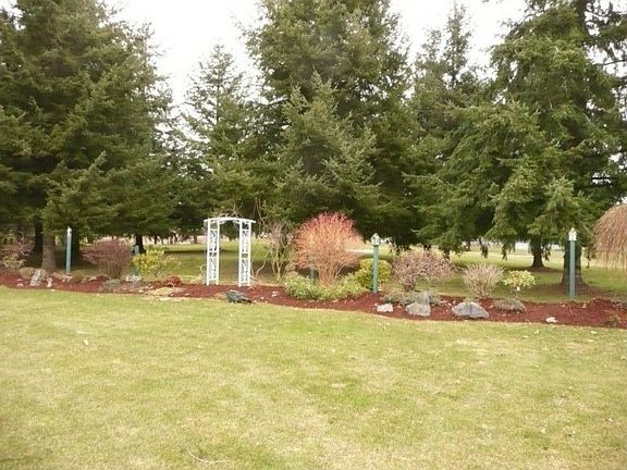 Photo of the back yard looking towards the 6th green.