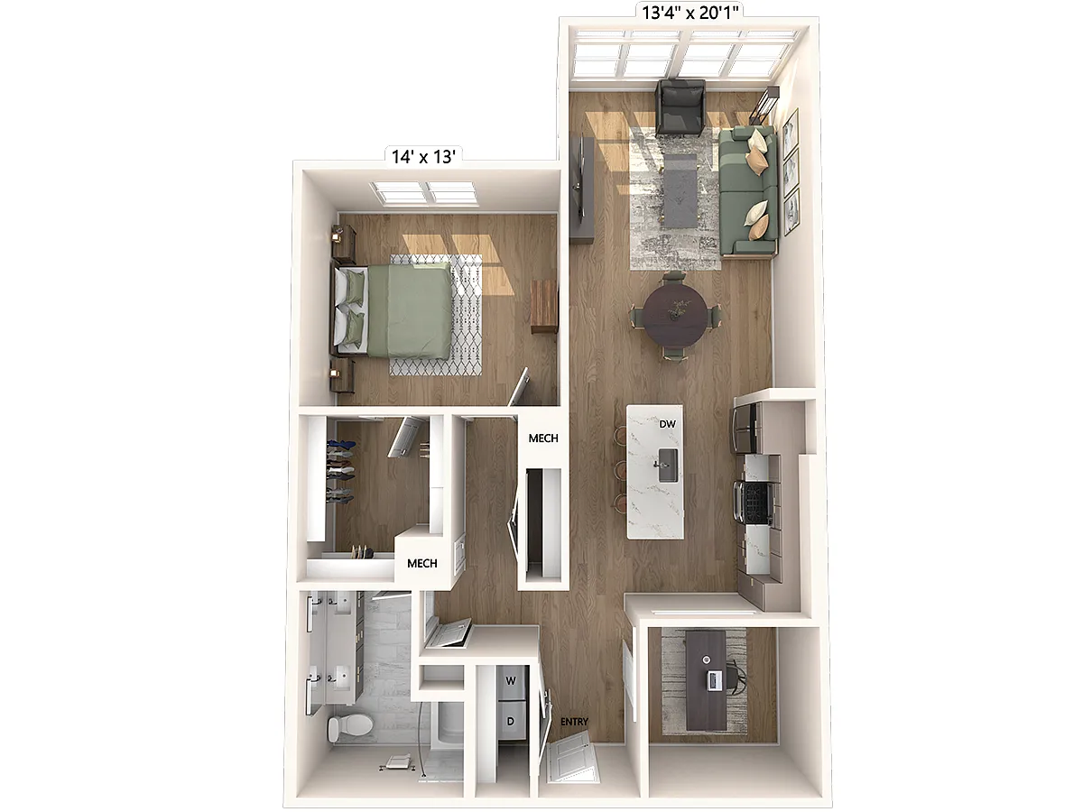 Floor plan A25-D-alt-a-Signature