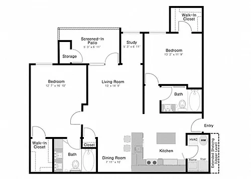 Floor plan The DeLuna