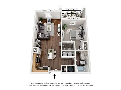 Floor plan Trifecta