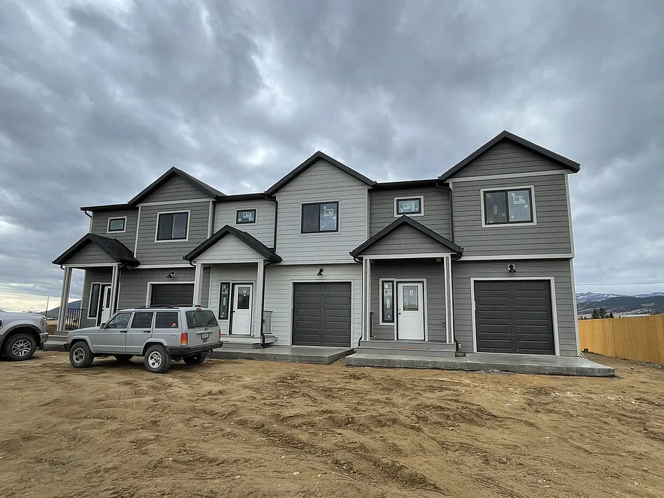 Front of apartments