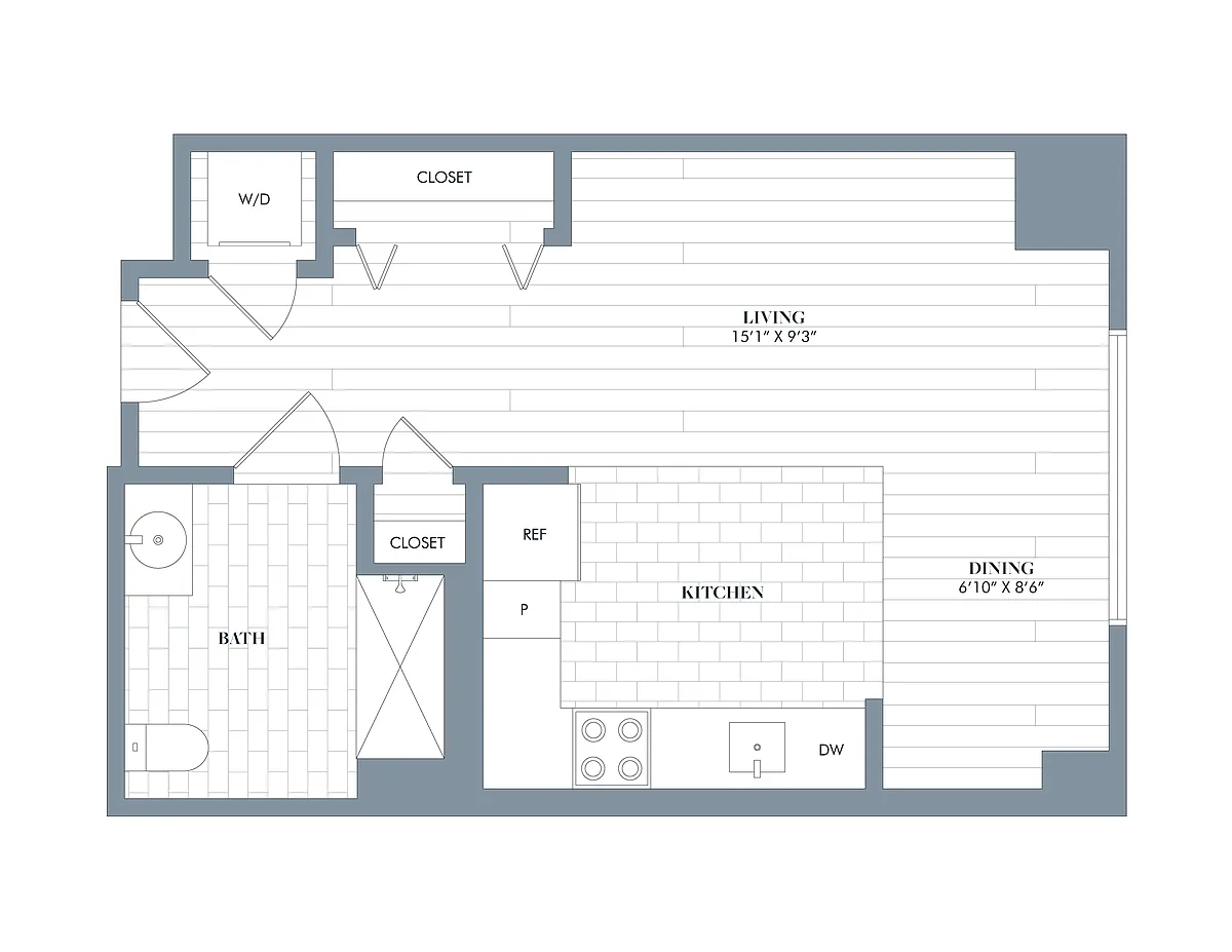 Floor plan Monet ADA