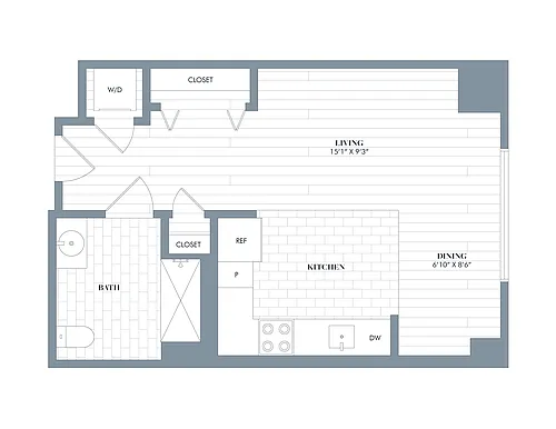 Floor plan Monet ADA
