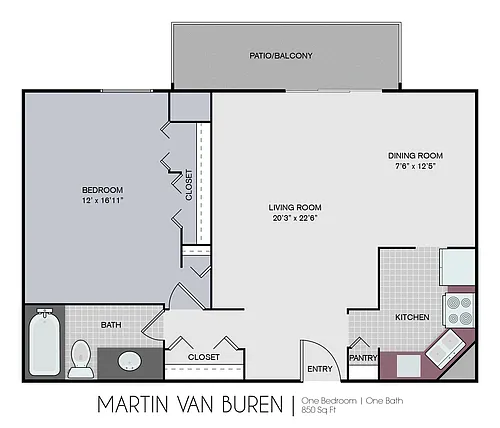 Floor plan Martin Van Buren