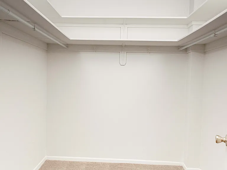 Walk-in closets in select apartment homes