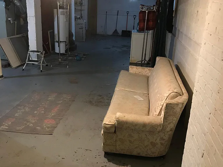 North side of basement