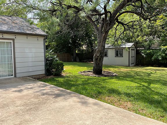 Yard and storage shed