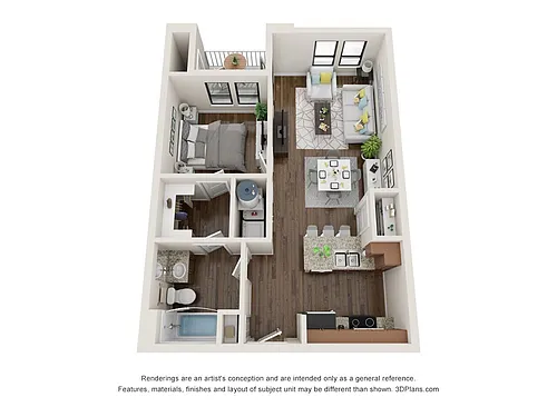 Floor plan 1 Bedroom