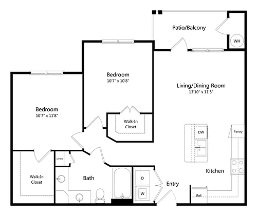 Floor plan B1 - Bergstrom