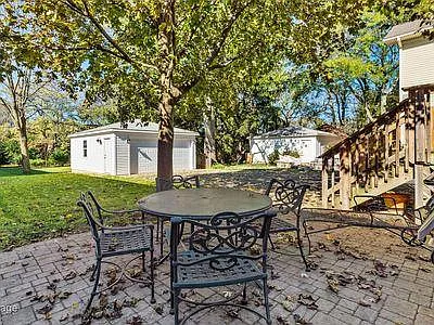 Patio and seating perfect for summer BBQ's