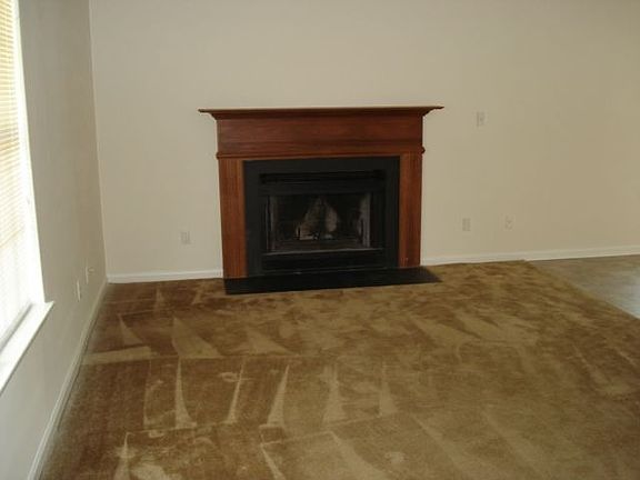 Cozy fireplace in living room