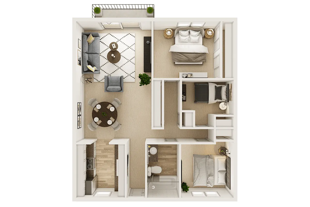 Floor plan Three Bedroom