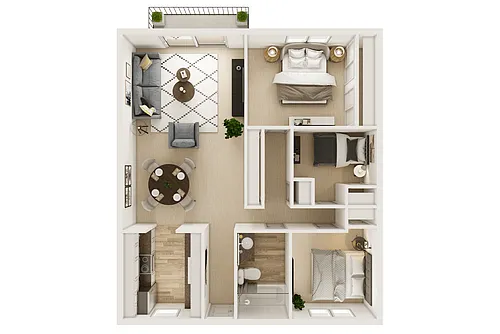 Floor plan Three Bedroom