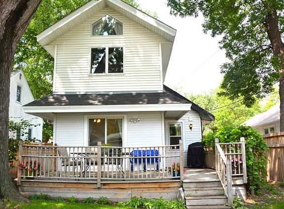 Enjoy the Large deck which enters from the Kitchen.. A nice size yard has a new, wood privacy fence.