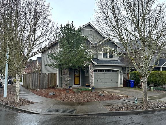 Front of house, corner lot
