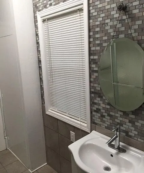Bathroom with amazing storage and walk in shower