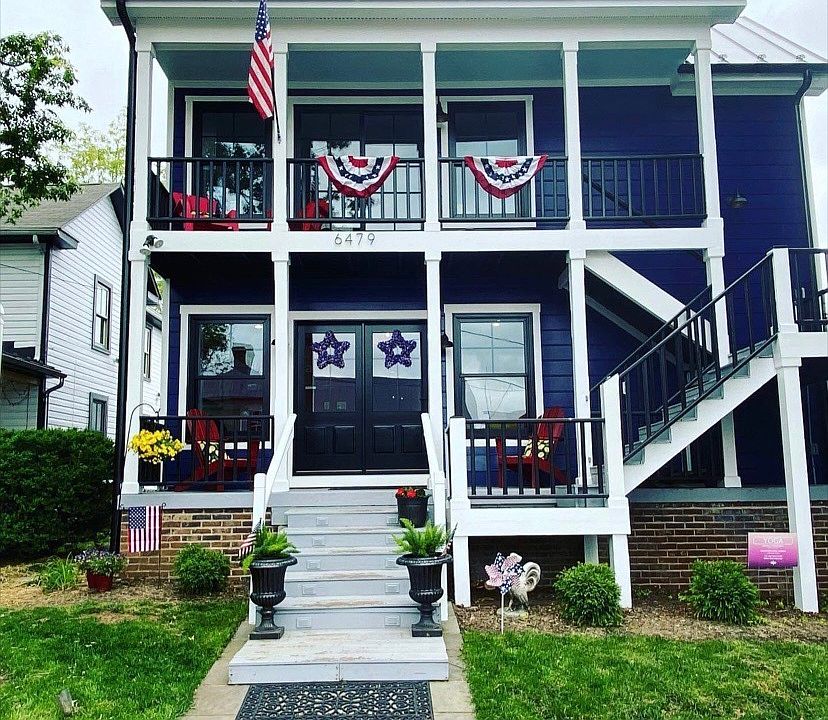 Building front- apartment upstairs