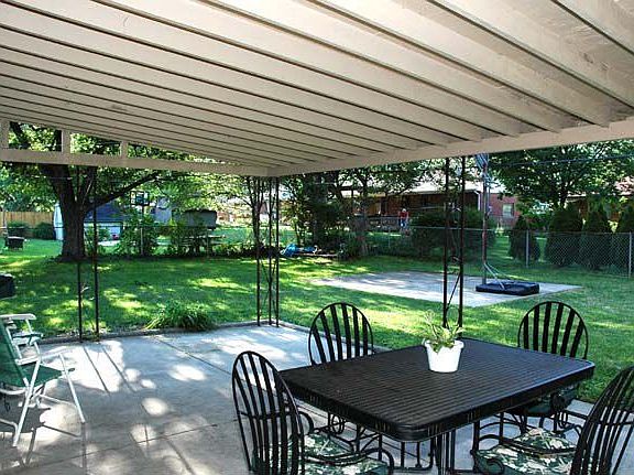 Covered Patio in Back Yard