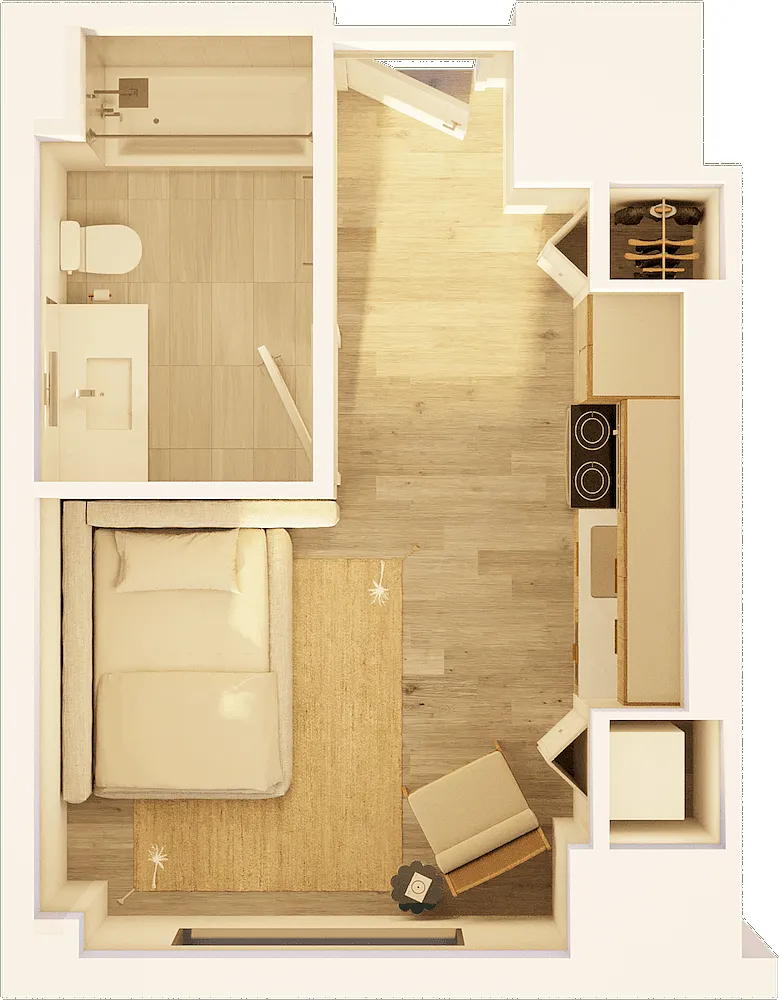 Floor plan West Studio City C