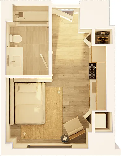 Floor plan West Studio City C