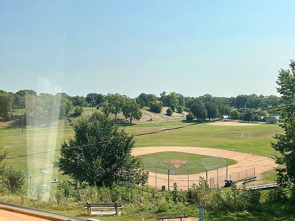 view out living room window