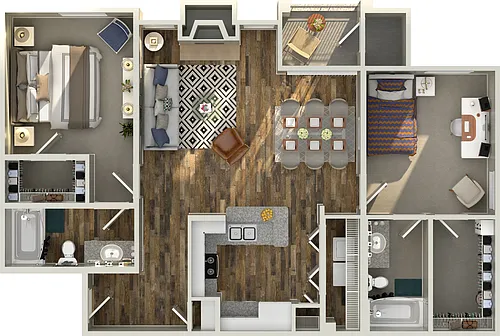 Floor plan 2X2