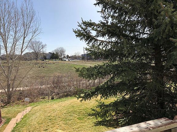 Open space behind patio/deck