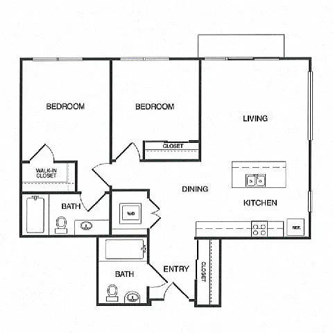 Floor plan 2X2 D