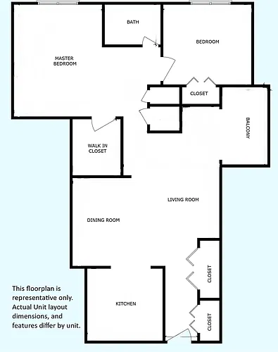 Floor plan Spruce 2 BR 1 BATH