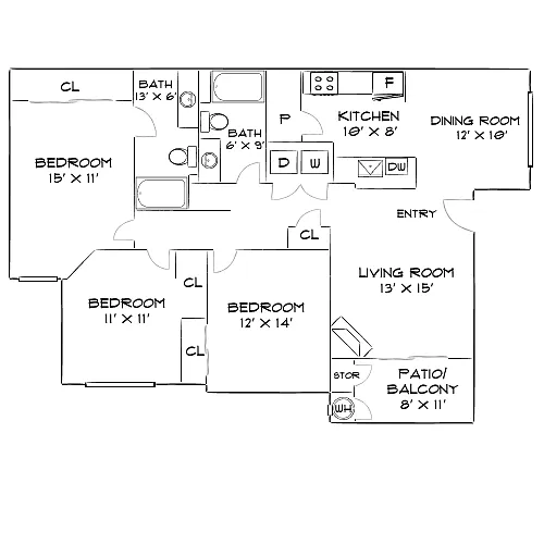 Floor plan Design 3A Premier