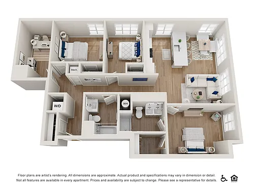 Floor plan 3A.1 Den
