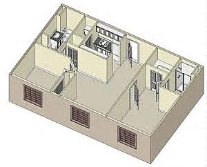 Floor plan Two Bedroom Phase I