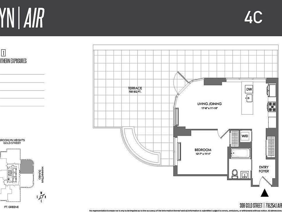 1st image of 309 Gold St APT 4C