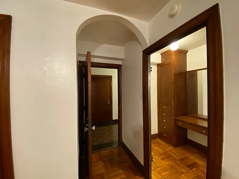 Looking from main room toward entry door.