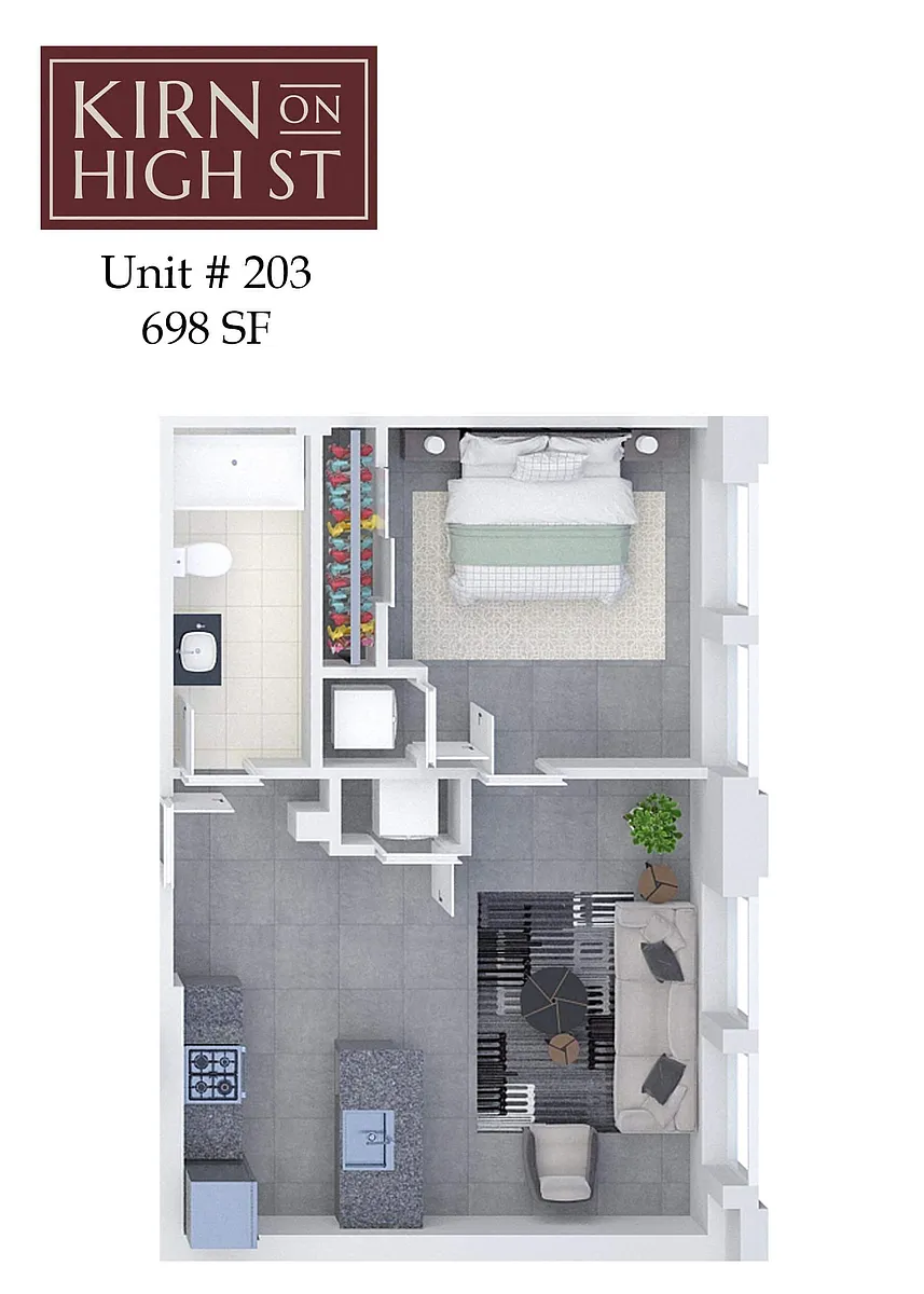Floor plan Kirn on High Street 203