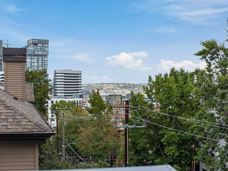 Panoramic city views. You can catch a silver of the lake