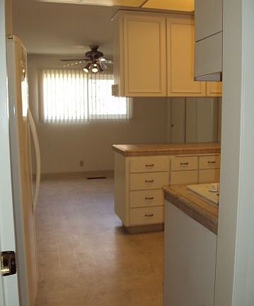 kitchen off entryway