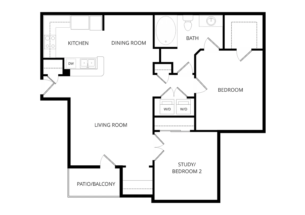 Floor plan 1B