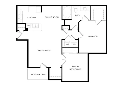 Floor plan 1B