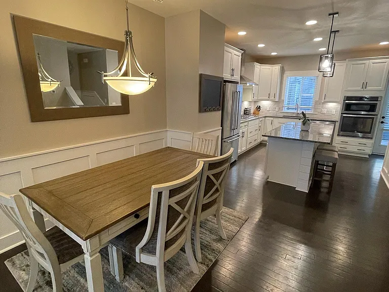 2nd Floor Dining (furniture available for purchase) and Kitchen