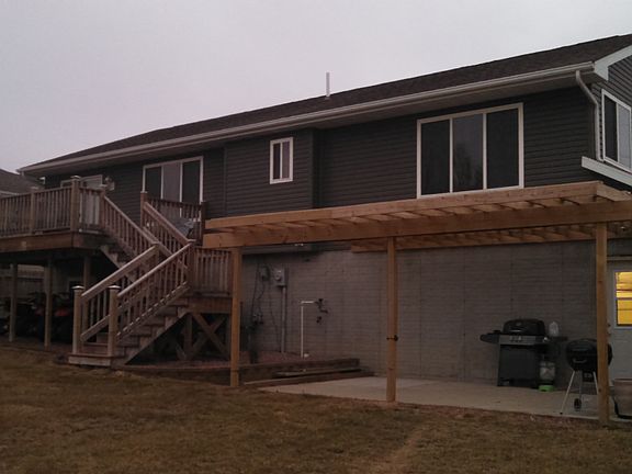 Patio and deck area