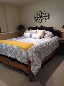 Bedroom with king bed