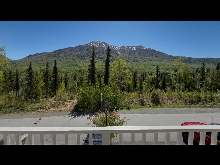 Front patio overlooking Eagle River