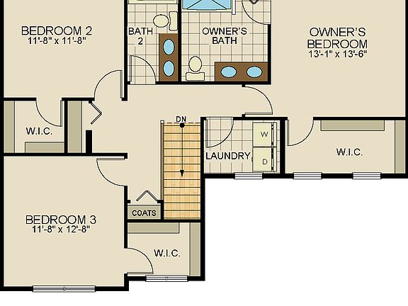 Floorplan of the Ashton model from Garman Builders