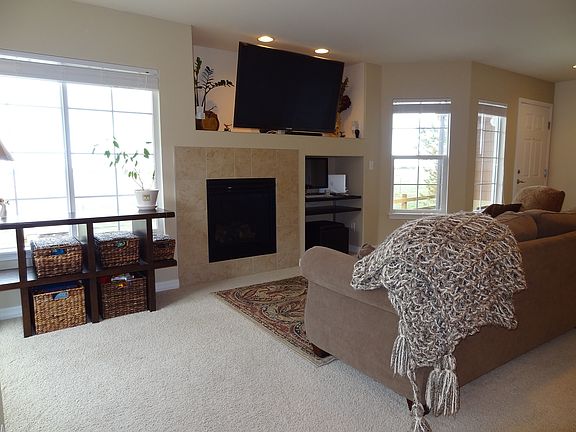 Private Living Room with Views of Open Space and Gas Firepla