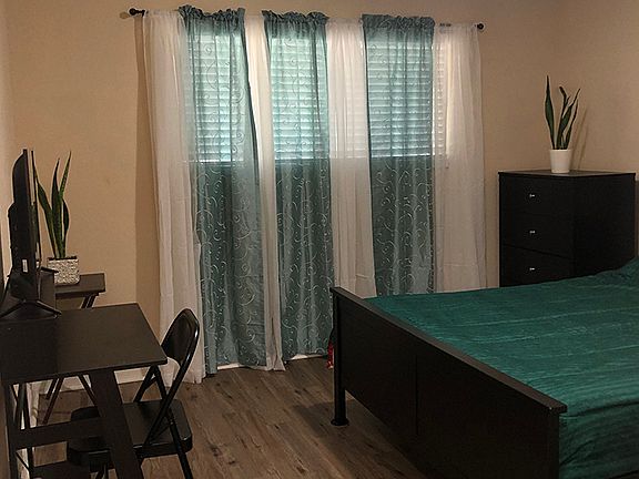 New wood floors and window coverings. Nice and cozy.