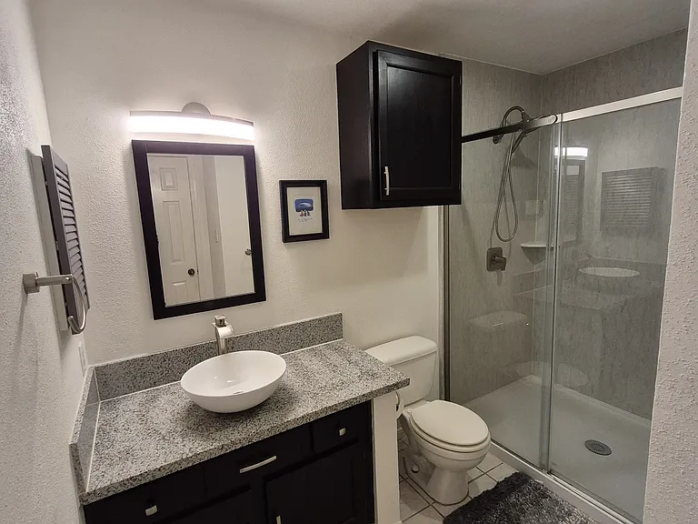 Private bathroom with walk-in shower