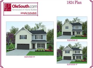 1824 Elevation DEF Plan, Woodruff Cove, Murfreesboro, TN 37128