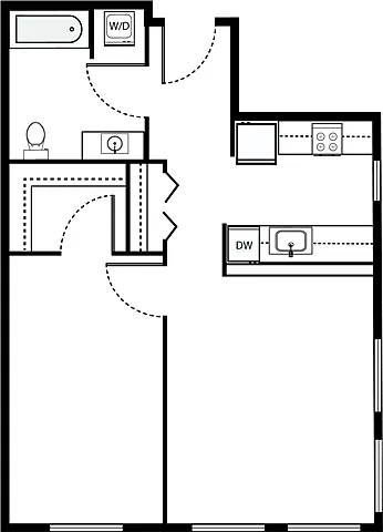 Floor plan 1X1 - A4
